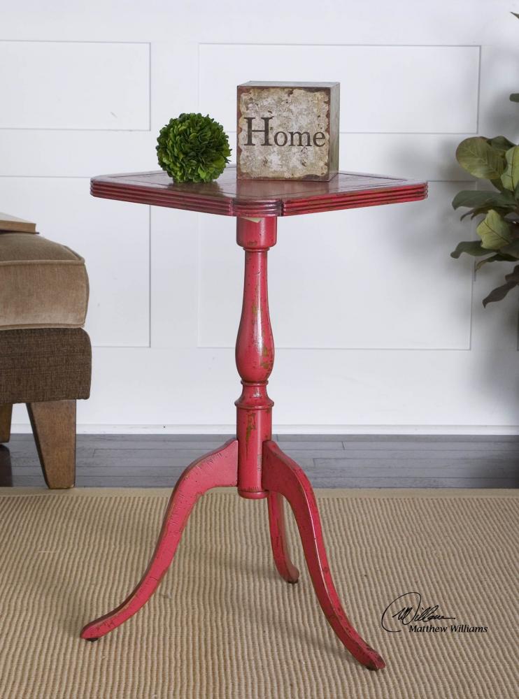 Red Accent Table