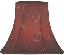 Lite Source Inc. CH5125-5 - Candelabra Shade/red Jacquard - 3"tx5"bx4"sl
