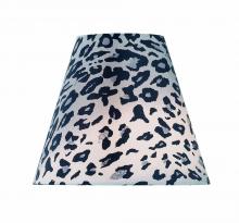 Lite Source Inc. CH5191-8 - Candelabra Shade/leopard Printed Fabric - 4"tx8"bx7"sl