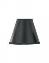 Lite Source Inc. CH573-5 - Candelabra Shade/black W.silver Liner - 3"tx5"bx4.5"sh