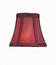 Lite Source Inc. CH577-5 - Candelabra Shade/burgundy - 3"tx5"bx4.5"sl