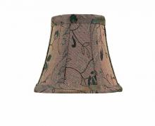 Lite Source Inc. CH582-5 - Candelabra Shade/brown Jacquard - 3"tx5"bx4.5"sl