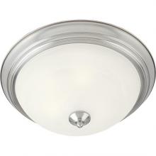 Maxim 5840MRSN - One Light Nickel Bowl Flush Mount
