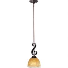 Maxim 91412AIOI - One Light Bronze Down Mini Pendant