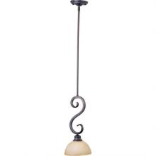 Maxim 92300BLCU - One Light Bronze Down Mini Pendant
