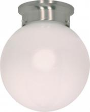 Nuvo 60/246 - 1 Light - 8" - Ceiling Mount - White Ball