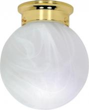 Nuvo 60/256 - 1 Light - 8" - Ceiling Mount - Alabaster Ball