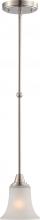 Nuvo 60/4148 - Surrey - 1 Light Mini Pendant W/ Frosted Glass