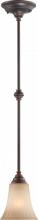 Nuvo 60/4253 - Franklin - 1 Light Mini Pendant W/ Sienna Glass