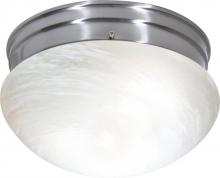 Nuvo 76/674 - 2 Light - 10" - Flush Mount - Medium Alabaster Mushroom