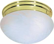 Nuvo 76/675 - 2 Light - 10" - Flush Mount - Medium Alabaster Mushroom