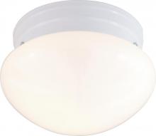 Nuvo 77/062 - 2 Light - 10" - Flush Mount - Medium White Mushroom