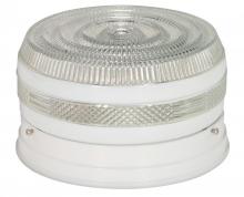 Nuvo 77/098 - 2 Light - 8"  - Flush Mount - Medium Crystal / White Drum