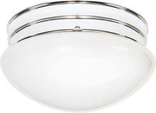 Nuvo 77/346 - 2 Light - 10" - Flush Mount - Medium White Mushroom
