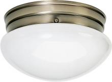 Nuvo 77/924 - 2 Light - 10" - Flush Mount - Medium White Mushroom